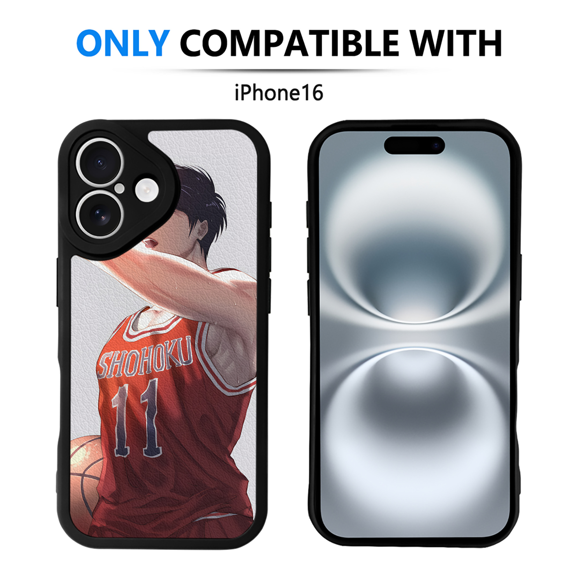 （画像用） SLAM DUNK／スラムダンク 【iPhone 16シリーズ対応】シリコンスマホケース（レザー調） 材質：シリコン